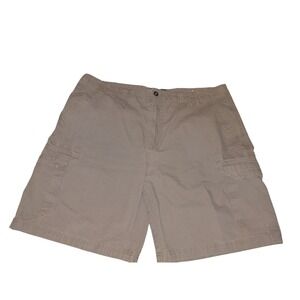 Cabelas Mens Tan Ripstop Cargo Shorts Size 40 Hiking Fishing Outdoor Casual